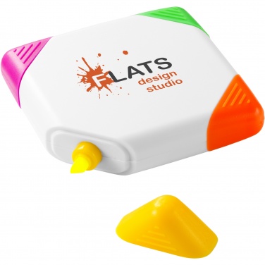Logotrade promotional gift image of: Trafalgar square-shaped 4-colour highlighter