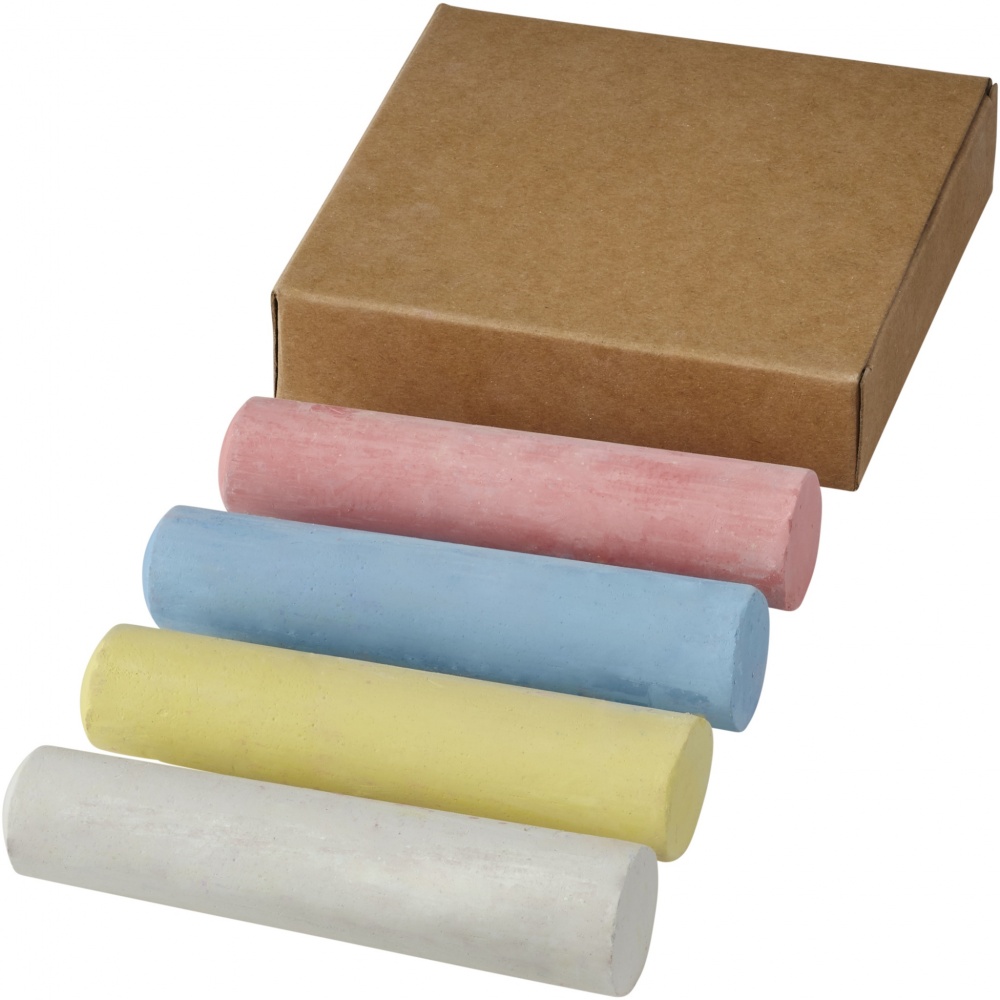 Logo trade promotional items image of: Screech 4-piece chalk set