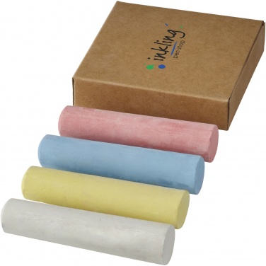 Logotrade promotional product picture of: Screech 4-piece chalk set