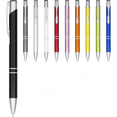 Logotrade promotional giveaway image of: Moneta anodized aluminium click ballpoint pen