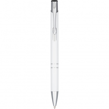 Logo trade promotional giveaway photo of: Moneta anodized aluminium click ballpoint pen