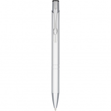 Logo trade promotional gift photo of: Moneta anodized aluminium click ballpoint pen