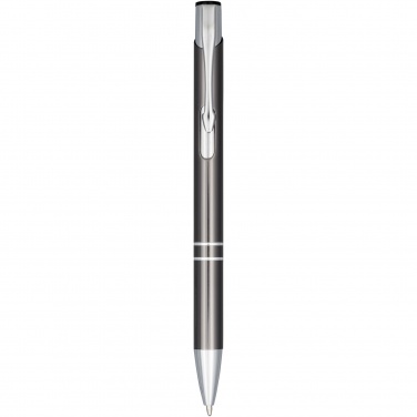 Logo trade corporate gifts image of: Moneta anodized aluminium click ballpoint pen