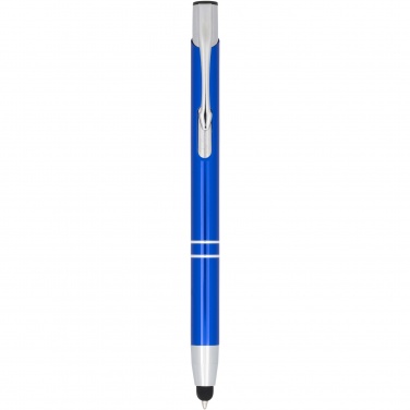 Logo trade promotional merchandise picture of: Moneta anodized aluminium click stylus ballpoint pen