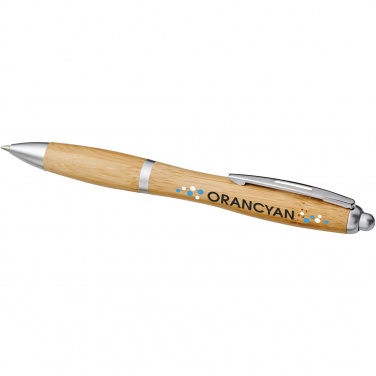 Logo trade advertising products image of: Nash bamboo ballpoint pen
