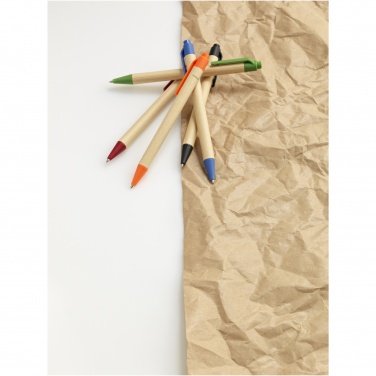 Logotrade promotional item image of: Berk recycled carton and corn plastic ballpoint pen