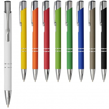 Logo trade advertising products image of: Moneta soft touch ballpoint pen