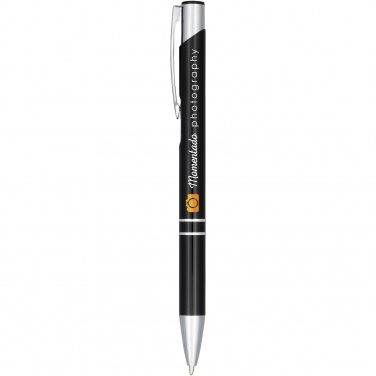 Logotrade promotional giveaway image of: Moneta anodized aluminium click ballpoint pen