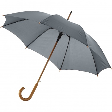 Logo trade advertising product photo of: Kyle 23" auto open umbrella wooden shaft and handle
