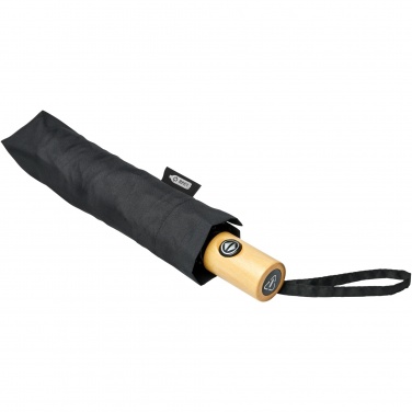 Logo trade promotional merchandise image of: Bo 21" foldable auto open/close recycled PET umbrella