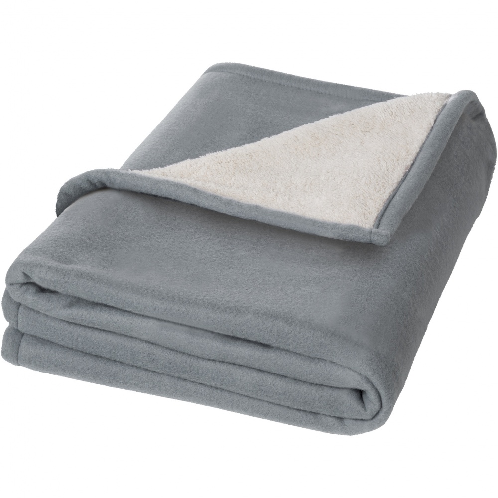 Logotrade promotional items photo of: Springwood soft fleece and sherpa plaid blanket