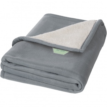 Logo trade advertising products image of: Springwood soft fleece and sherpa plaid blanket