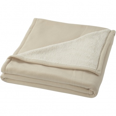 Logo trade promotional item photo of: Springwood soft fleece and sherpa plaid blanket