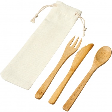 Logo trade promotional items picture of: Celuk bamboo cutlery set
