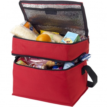 Logo trade advertising product photo of: Oslo 2-zippered compartments cooler bag 13L