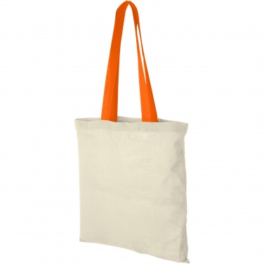 Logo trade advertising products image of: Nevada 100 g/m² cotton tote bag coloured handles 7L