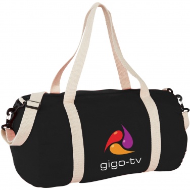 Logotrade advertising products photo of: Cochichuate cotton barrel duffel bag 25L