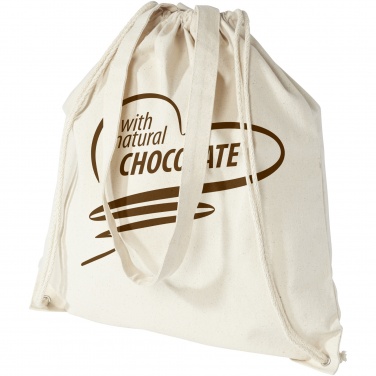 Logo trade promotional items picture of: Eliza 240 g/m² cotton drawstring bag 6L