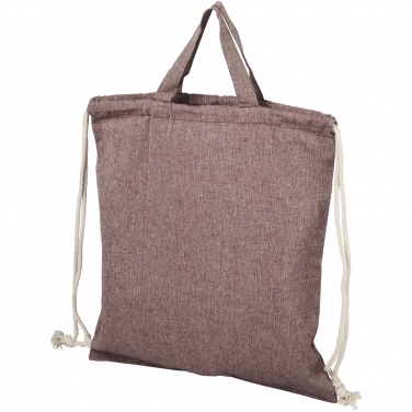 Logo trade corporate gifts image of: Pheebs 150 g/m² recycled drawstring bag 6L