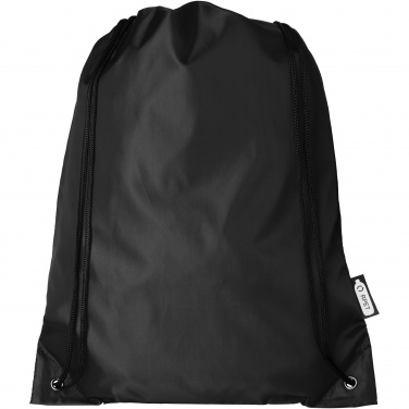 Logo trade business gifts image of: Oriole RPET drawstring bag 5L