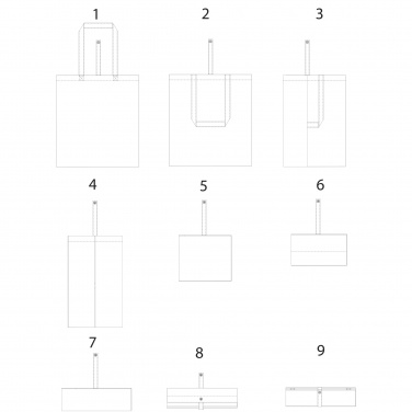 Logotrade advertising products photo of: Nevada 100 g/m² cotton foldable tote bag 7L