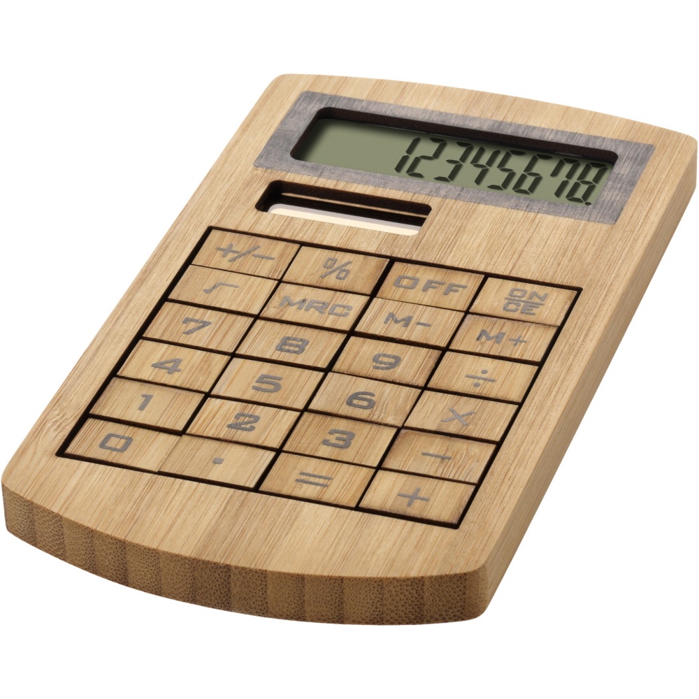 Logotrade promotional merchandise picture of: Eugene calculator made of bamboo