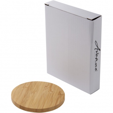 Logo trade corporate gifts image of: Essence 5W bamboo wireless charging pad