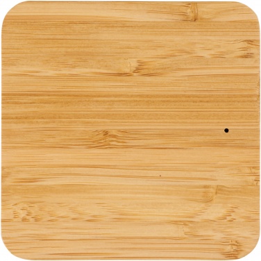 Logotrade promotional gift picture of: Leaf 5W bamboo and fabric wireless charging pad