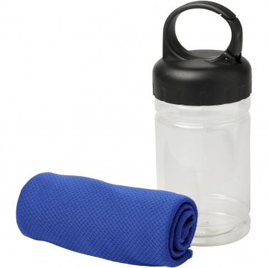 Logo trade promotional giveaways image of: Remy cooling towel in PET container