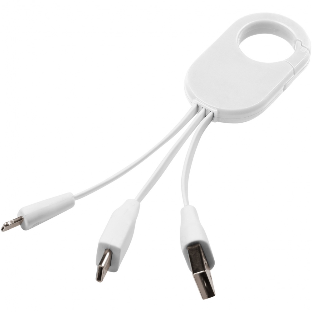 Logo trade promotional gift photo of: Troop 3-in-1 charging cable