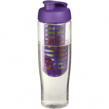 Logo trade promotional gifts image of: H2O Active® Tempo 700 ml flip lid sport bottle & infuser