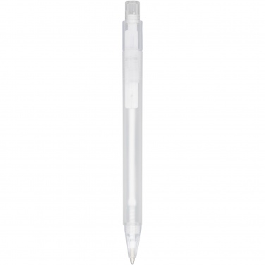 Logo trade promotional merchandise photo of: Calypso frosted ballpoint pen
