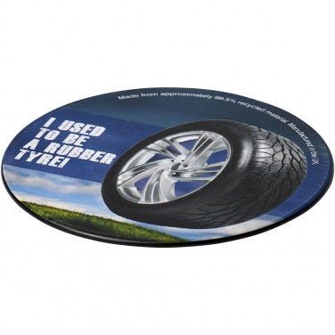 Logotrade promotional products photo of: Brite-Mat® round coaster with tyre material