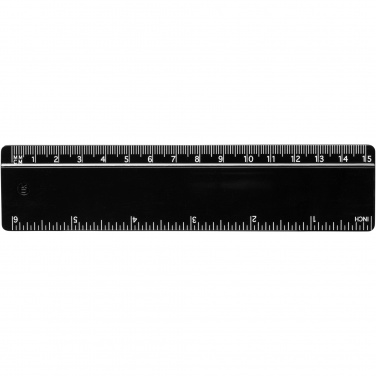 Logotrade promotional product image of: Terran 15 cm ruler from 100% recycled plastic