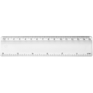 Logotrade business gift image of: Renzo 15 cm plastic ruler