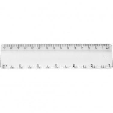 Logotrade business gift image of: Renzo 15 cm plastic ruler