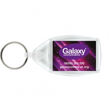 Logo trade promotional merchandise photo of: Lita P6 keychain with plastic clip