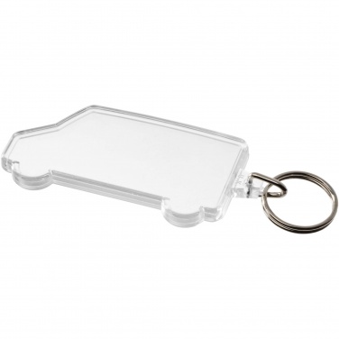 Logo trade business gift photo of: Combo van-shaped keychain