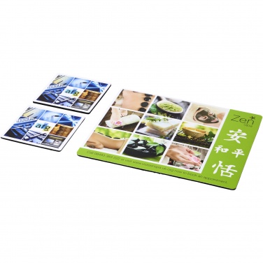 Logotrade promotional items photo of: Q-Mat® mouse mat and coaster set combo 3