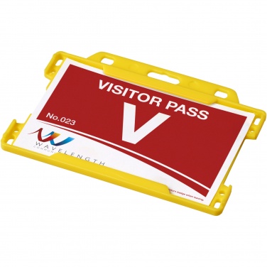 Logo trade promotional giveaways image of: Vega plastic card holder