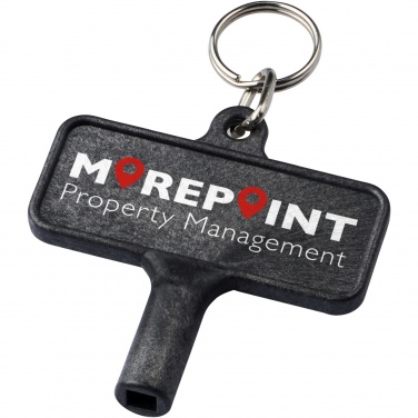Logo trade promotional merchandise picture of: Largo plastic radiator key with keychain