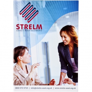 Logo trade promotional item photo of: Desk-Mate® A5 notepad wrap over cover