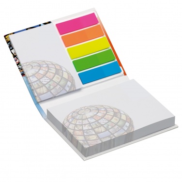 Logotrade promotional item picture of: Combi notes page marker set hard cover