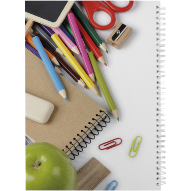 Logo trade promotional merchandise photo of: Wire-o A4 notebook hard cover