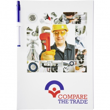 Logo trade advertising products image of: Essential conference pack A4 notepad and pen