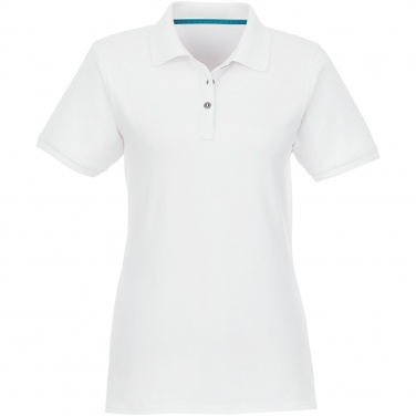 Logo trade promotional merchandise picture of: Beryl short sleeve women's organic recycled polo