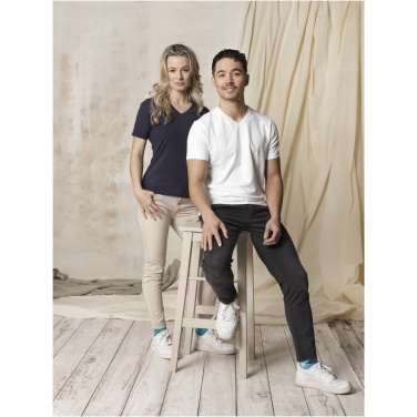 Logotrade promotional item image of: Kawartha short sleeve men's organic V-neck t-shirt