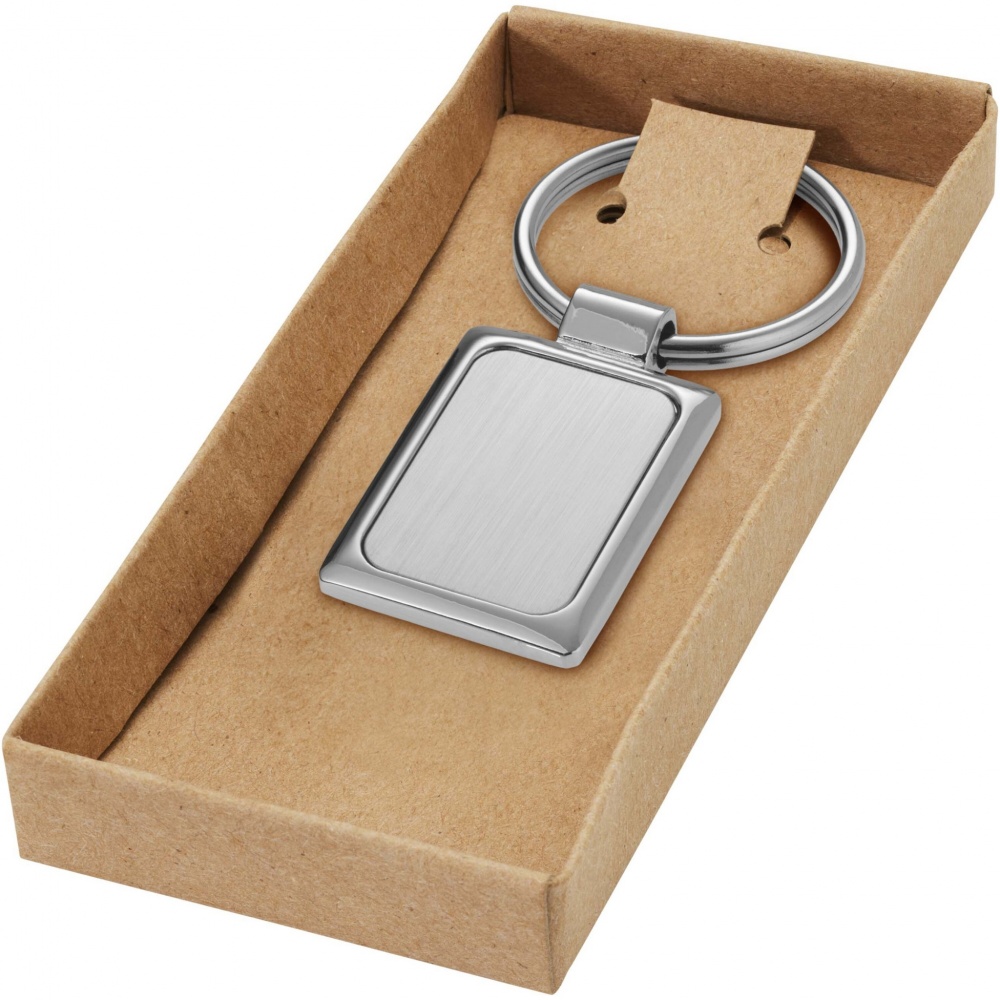 Logotrade corporate gift picture of: Sergio rectangular metal keychain