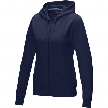 Logo trade corporate gift photo of: Ruby women’s organic recycled full zip hoodie