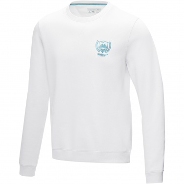 Logo trade promotional giveaway photo of: Jasper men’s organic recycled crewneck sweater